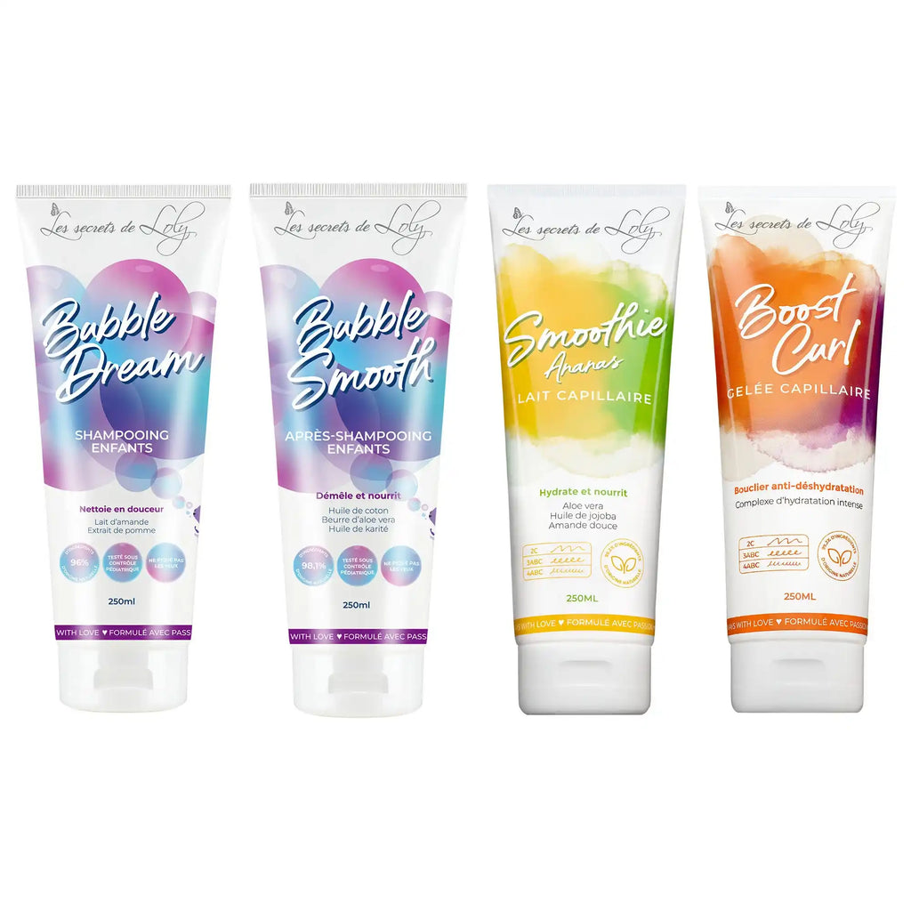 Kids' Loose Coily Hair Routine - 4 steps ritual