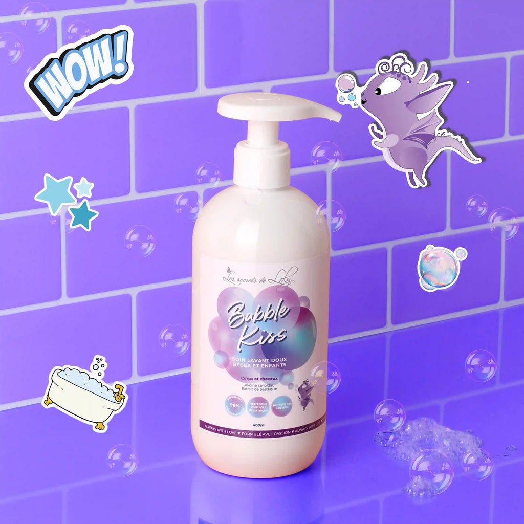 Bubble Kiss - Gel suave para bebés y niños 400ml