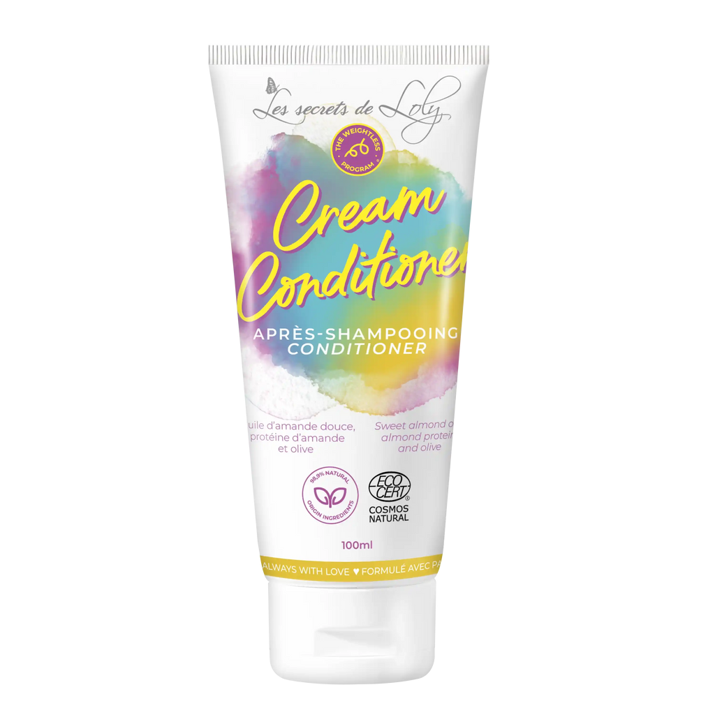 Cream Conditioner 100ml - Après-shampooing démêlant pour cheveux ondulés, bouclés ou frisés