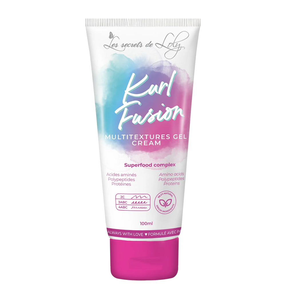 Kurl Fusion 100ml - Gel crème coiffant nourrissant et hydratant pour cheveux multi-texturés, qui ont plusieurs textures