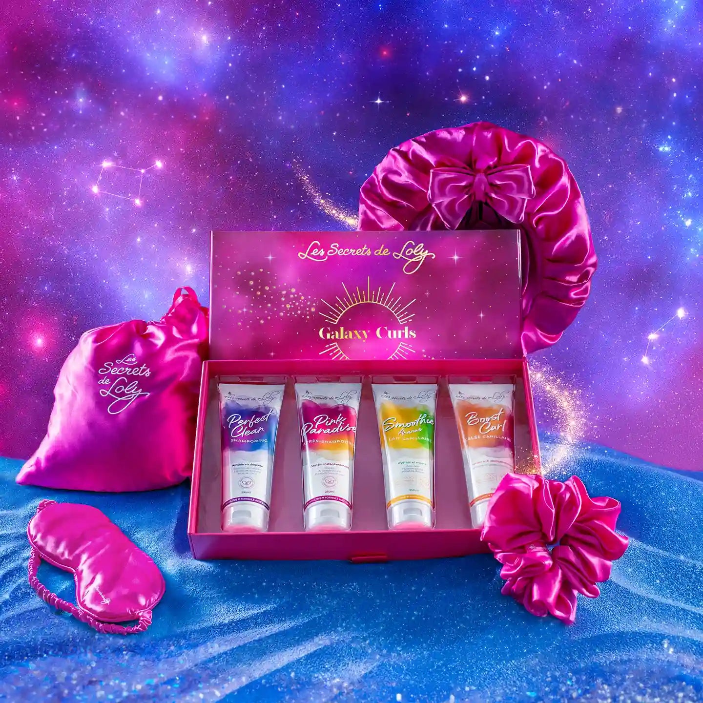 Christmas Gift Set Loose Coily Hair - A complete routine and 3 limited-edition accessories