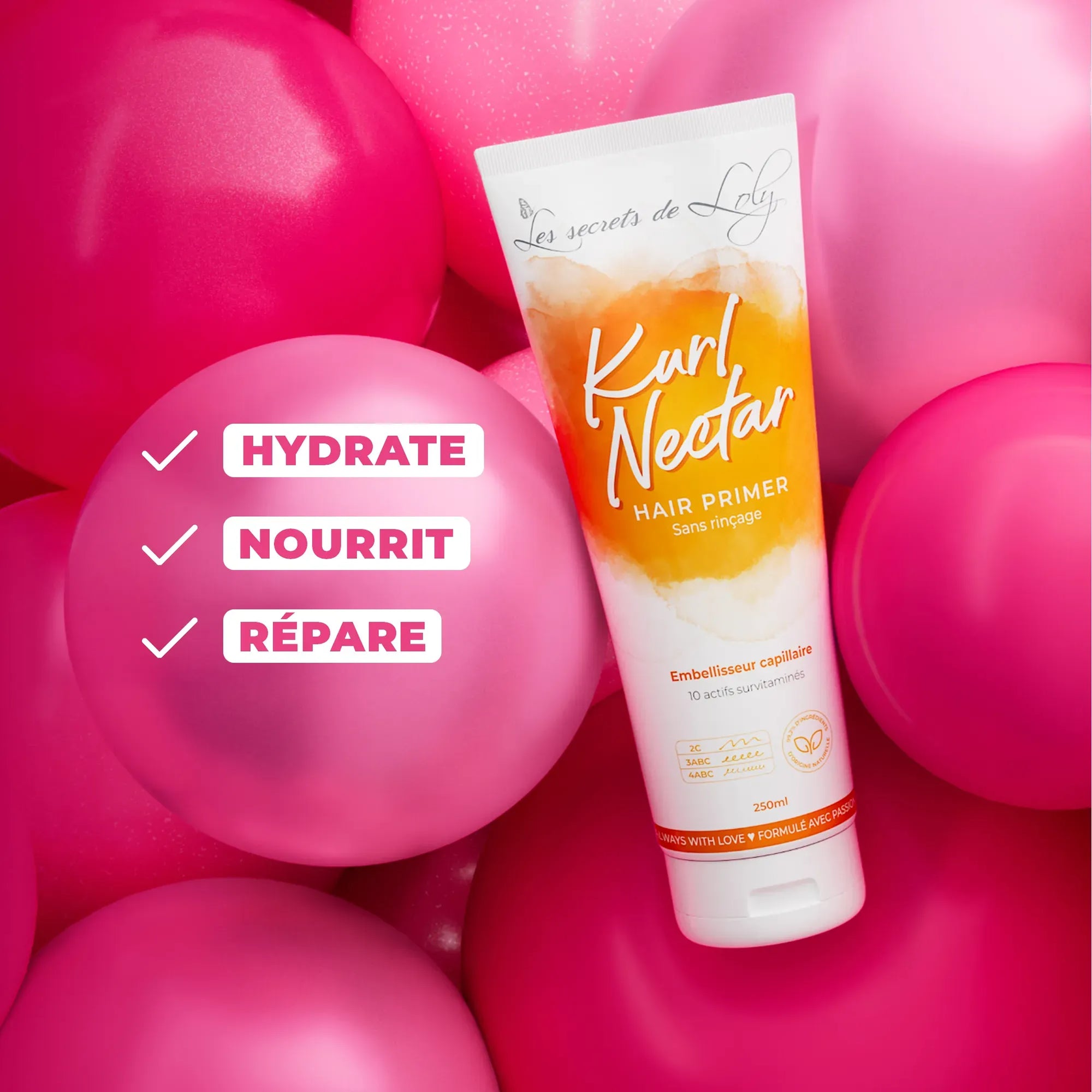 Kurl Nectar - Crème sans rinçage réparatrice et hydratante - 250ml