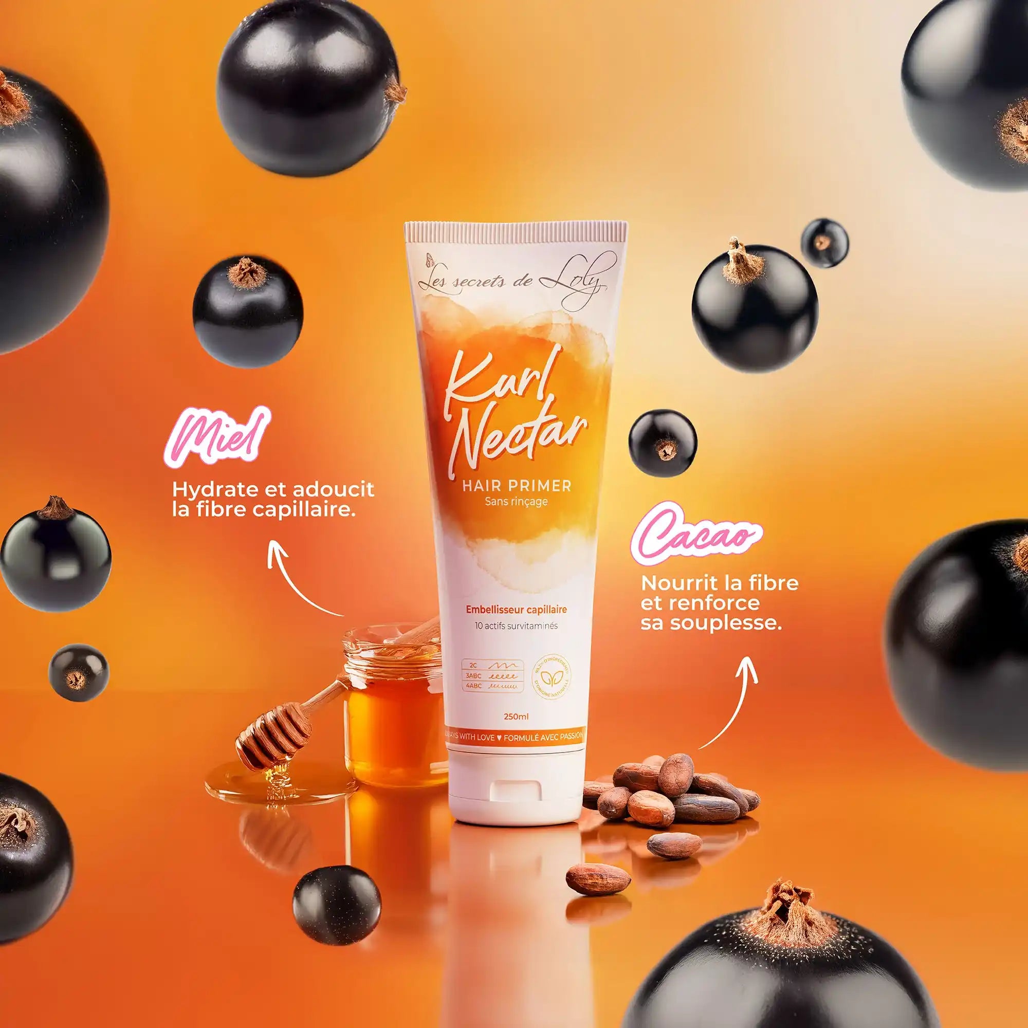 Kurl Nectar - Crème sans rinçage réparatrice et hydratante - 250ml