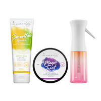 Starter Pack Cheveux Crépus - Lait sans rinçage, crème coiffante & vaporisateur