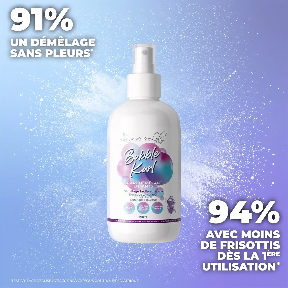 The Essential Knot-Free Care - Shampoo, conditioner, detangling spray, and brush for detangling children&