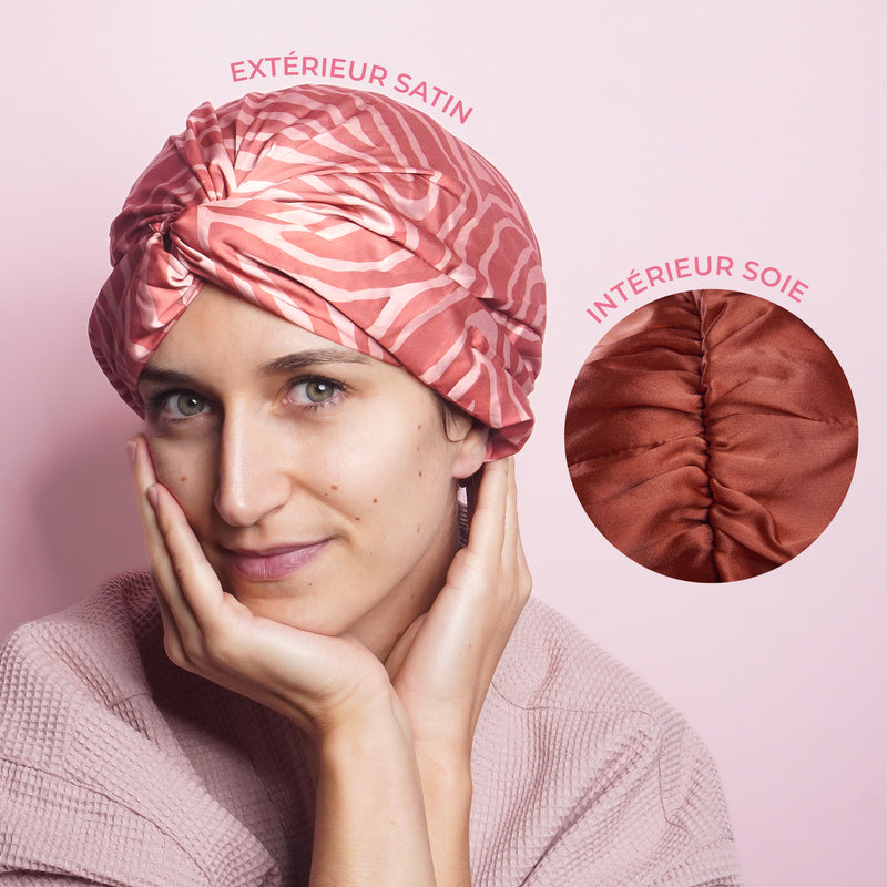 Silky Twist - Bonnet de nuit en soie