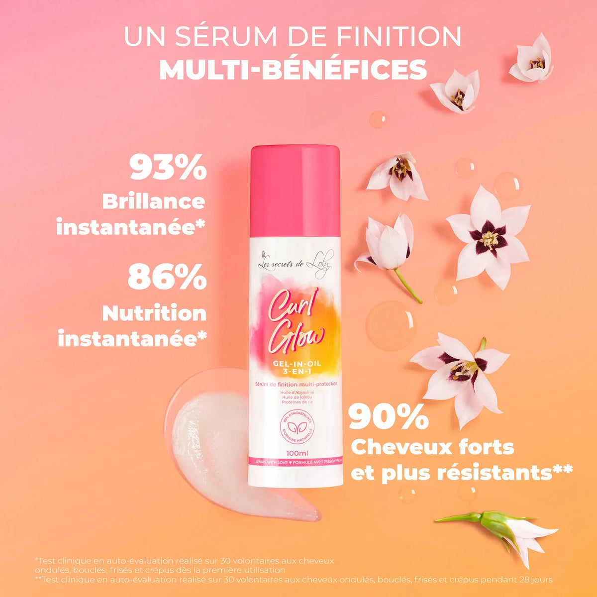Curl Glow - Multi-beschermend finishes-serum