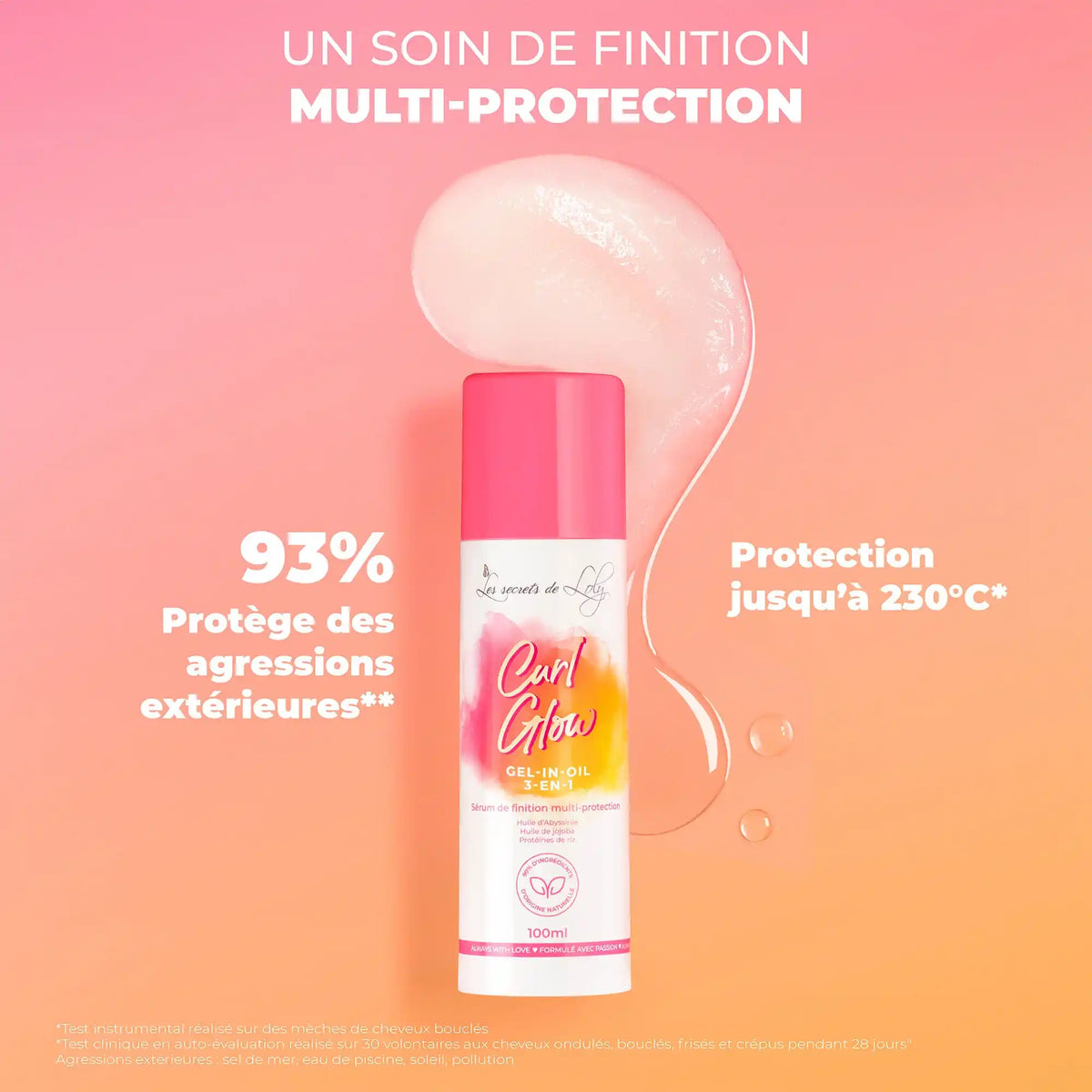 Curl Glow - Multi-beschermend finishes-serum
