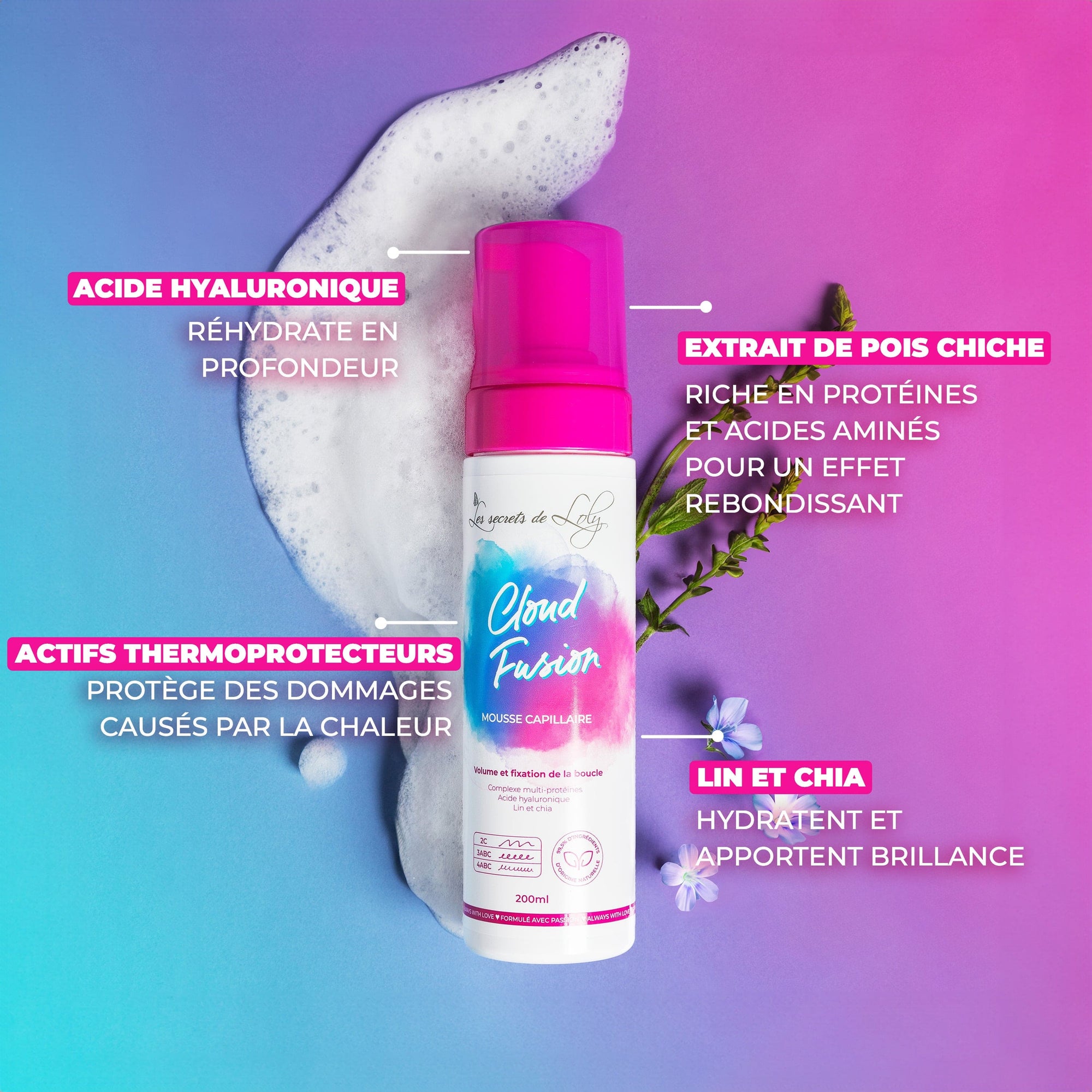 Cloud Fusion - Mousse capillaire - 200ml