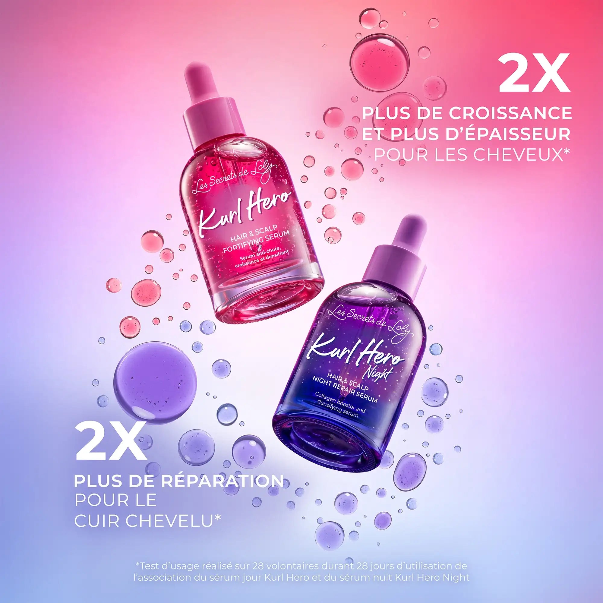 Kurl Hero Day & Night Duo - Fortifying Day Serum + Repairing Night Serum