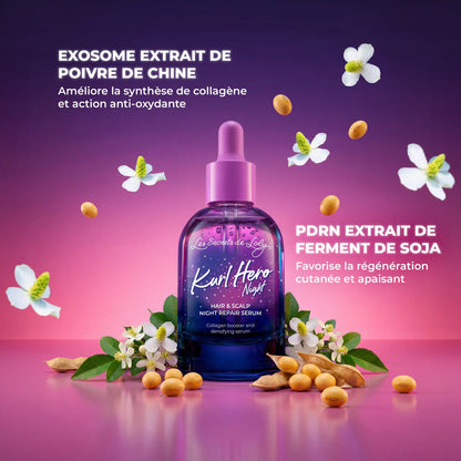 Kurl Hero Night - Sérum booster de collagène et densifiant