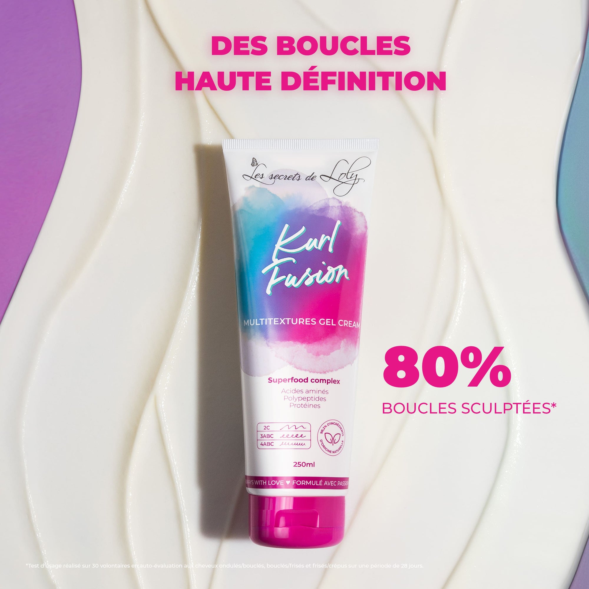 Kurl Fusion - Gel crème coiffant hydratant et nourrissant - 250ml