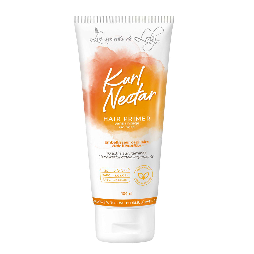 Kurl Nectar 100ml - Crème sans rinçage réparatrice et hydratante pour cheveux bouclés, frisés ou crépus