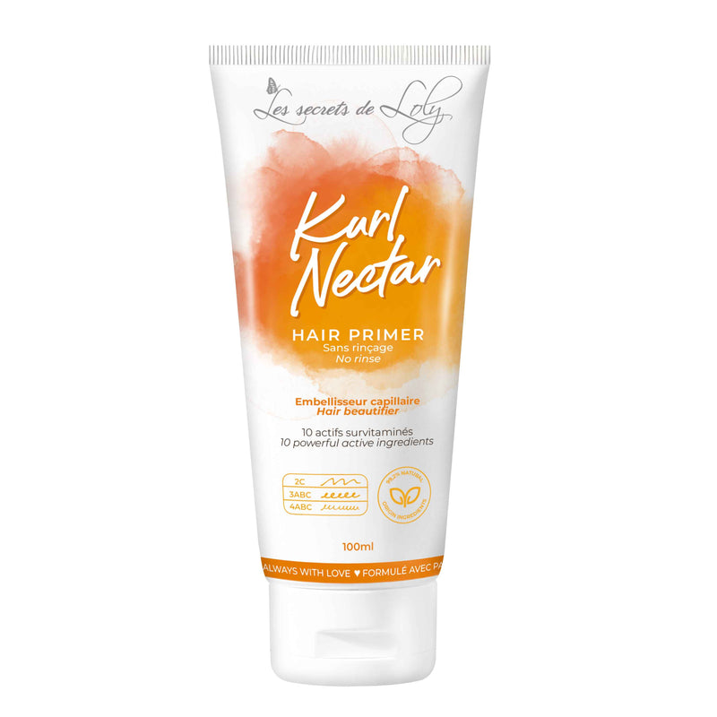 Kurl Nectar 100ml - Crème sans rinçage réparatrice et hydratante pour cheveux bouclés, frisés ou crépus