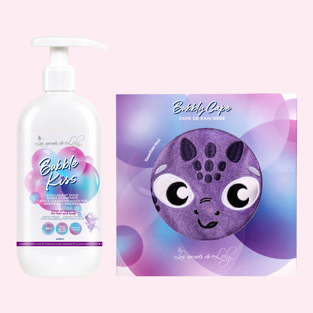 Cuddly Birth Gift  - Gentle cleansing Hair and Body wash and Bath cape