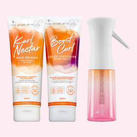 Starter Pack Cheveux Bouclés - Crème sans rinçage, gelée coiffante & vaporisateur
