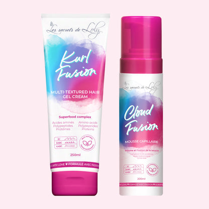 Dúo de peinado Fusion - Cabello con múltiples rizos