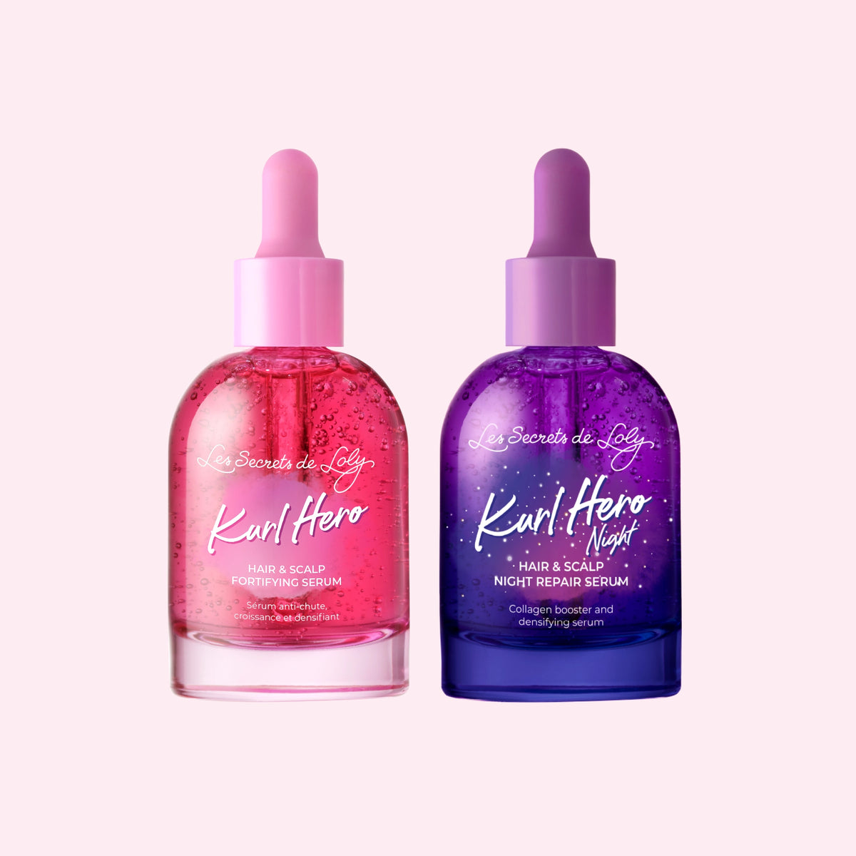 Duo Kurl Hero Day &amp; Night - Sérum de jour fortifiant + Sérum de nuit réparateur