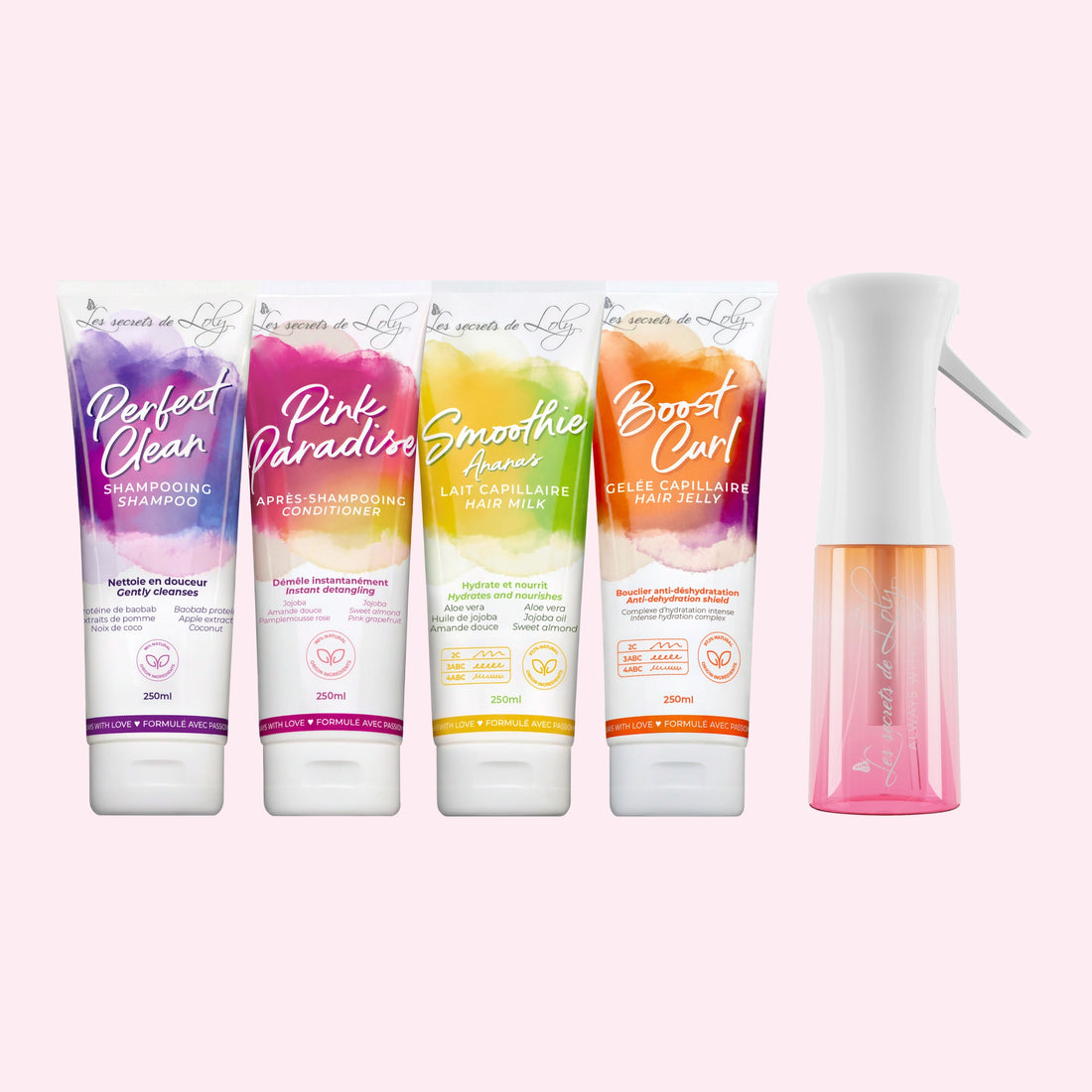 Routine Cheveux Frisés - 4 étapes essentielles et un vaporisateur
