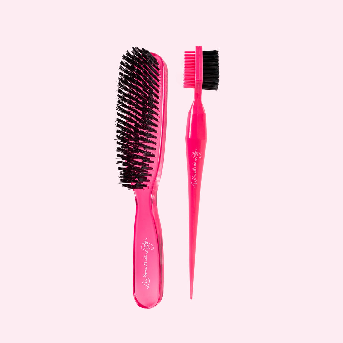Accessoires pour un plaquage réussi - Brosse plaquante et brosse baby hair