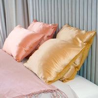 Kiss Pillow Rose Gold - Taie d'oreiller double face anti-frisottis et déshydratation