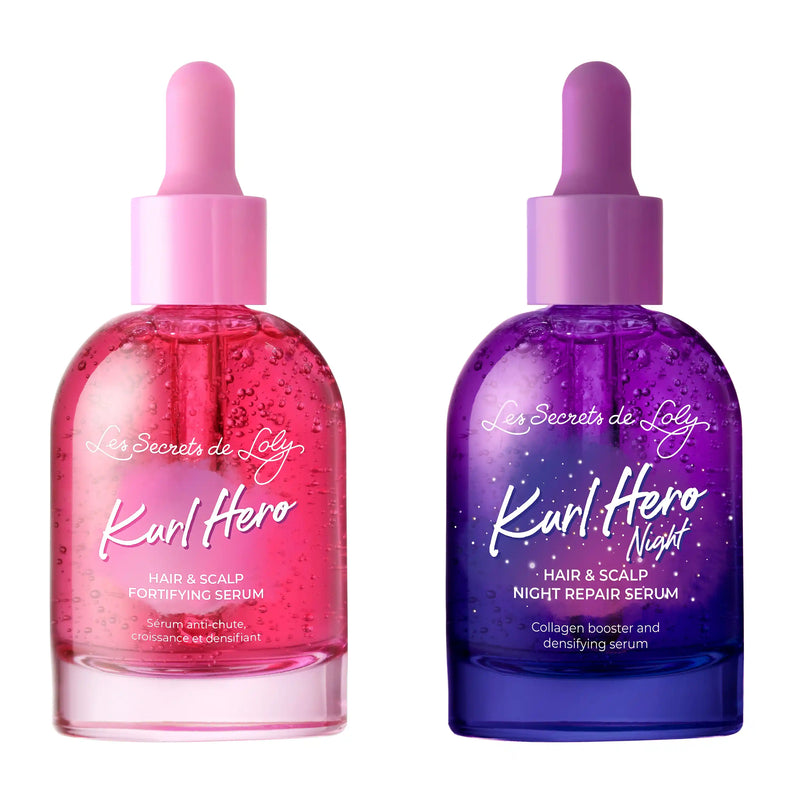 Kurl Hero Day & Night Duo - Fortifying Day Serum + Repairing Night Serum
