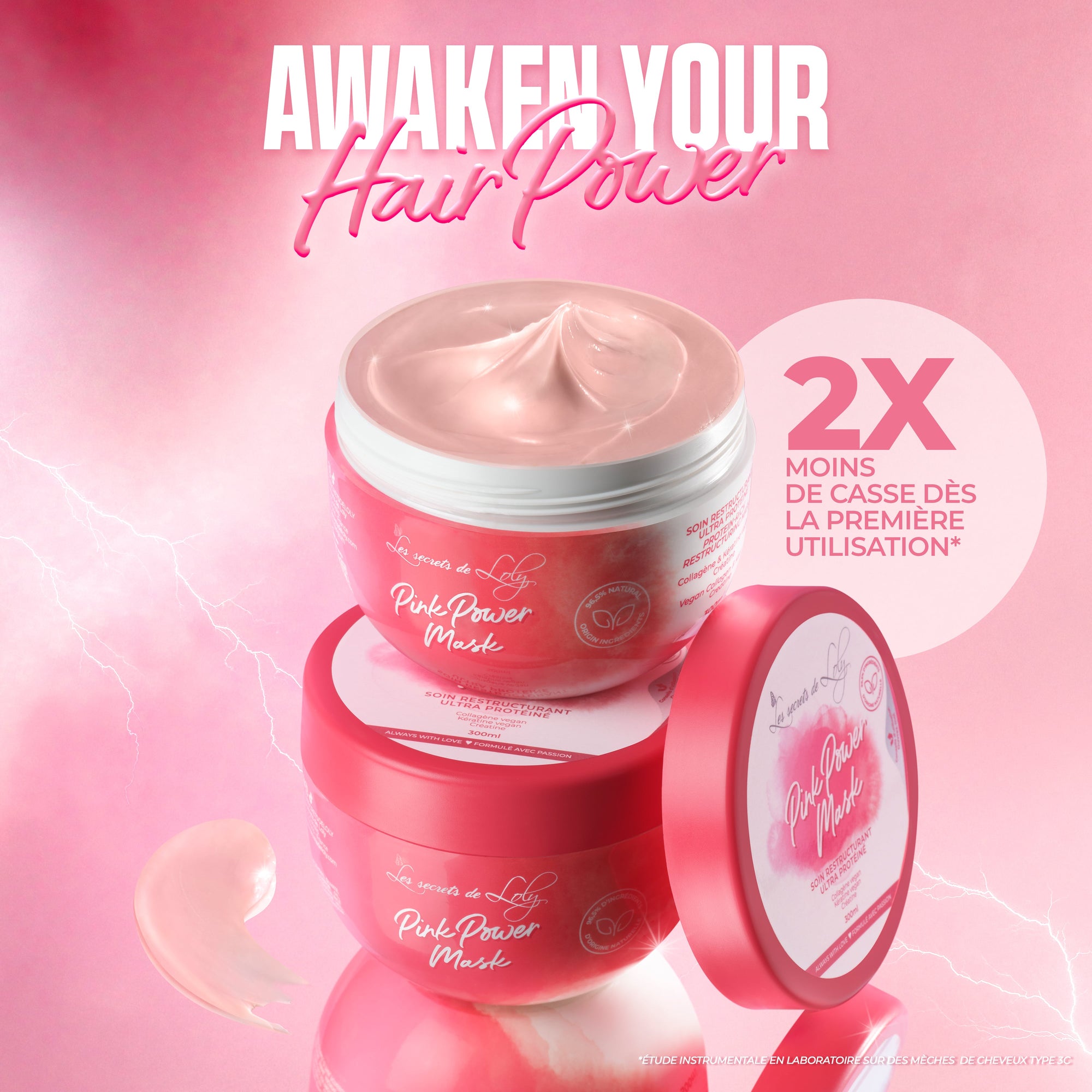 Pink Power Mask - Soin restructurant - 300 ml