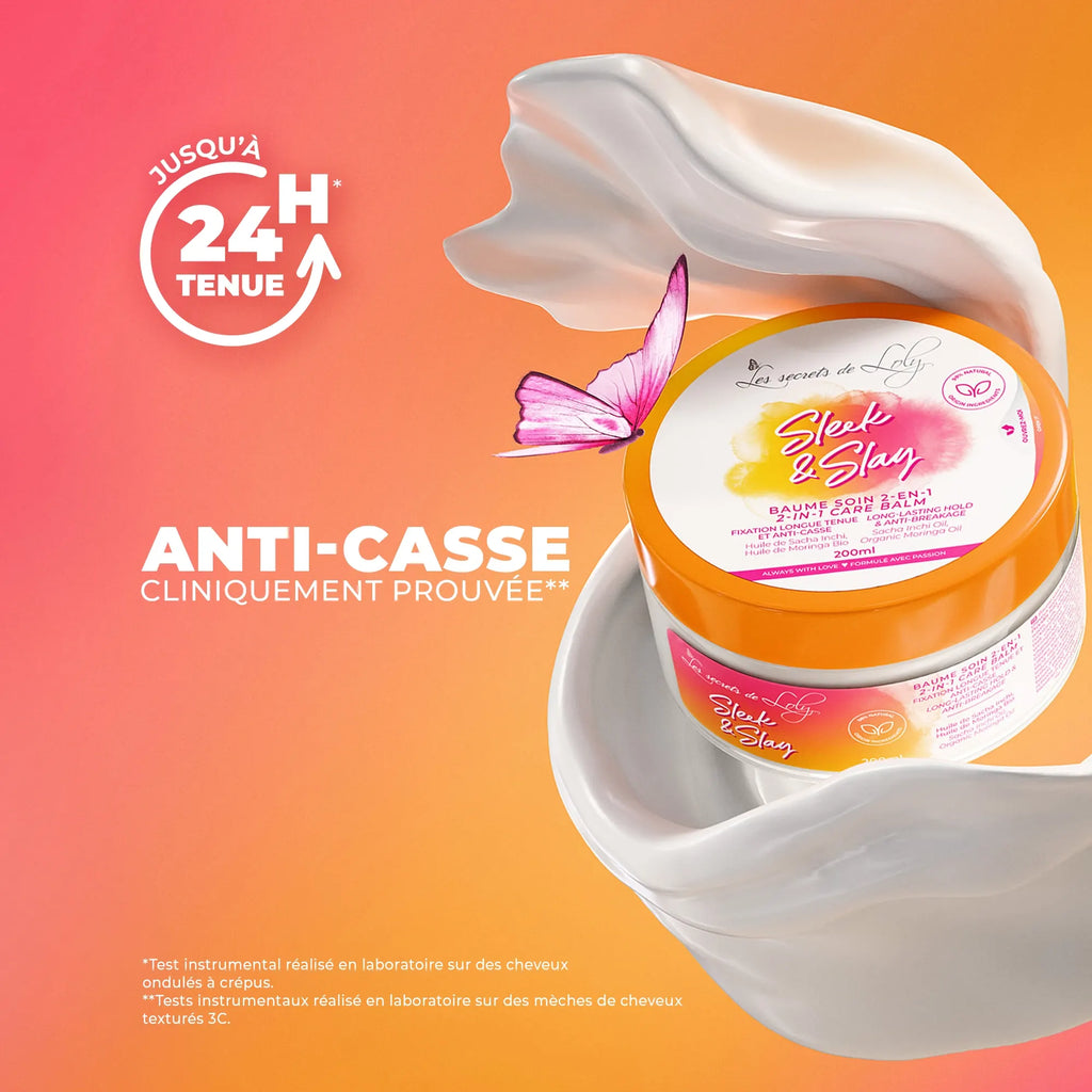 Le kit du plaquage parfait - Baume fixant 200ml, brosse plaquante et brosse baby hair