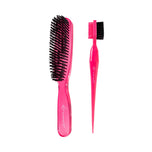 Accessoires pour un plaquage réussi - Brosse plaquante et brosse baby hair