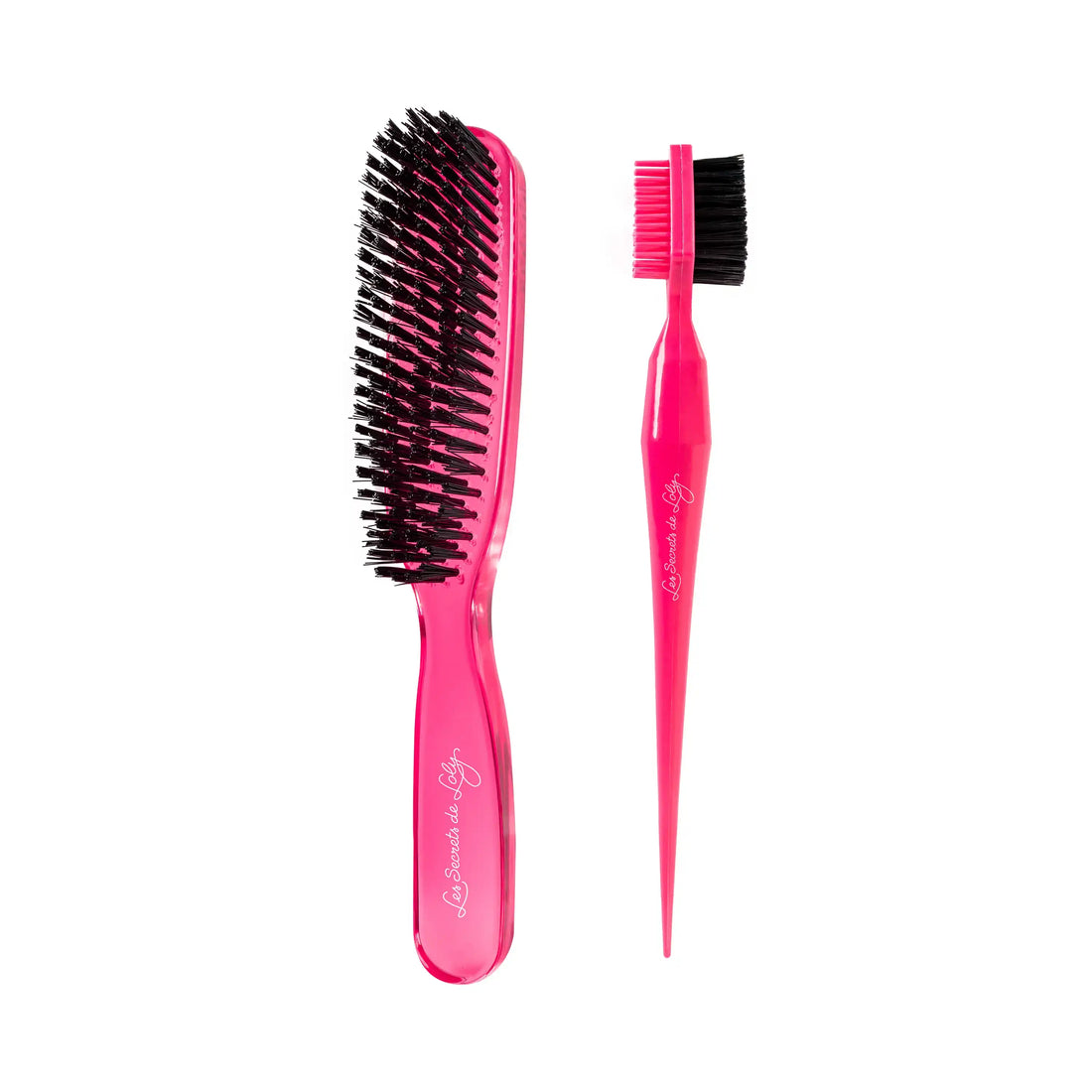 Accessoires voor een geslaagde strakke look - Plakkwast en babyhairborstel