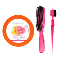 Le kit du plaquage parfait - Baume fixant 200ml, brosse plaquante et brosse baby hair