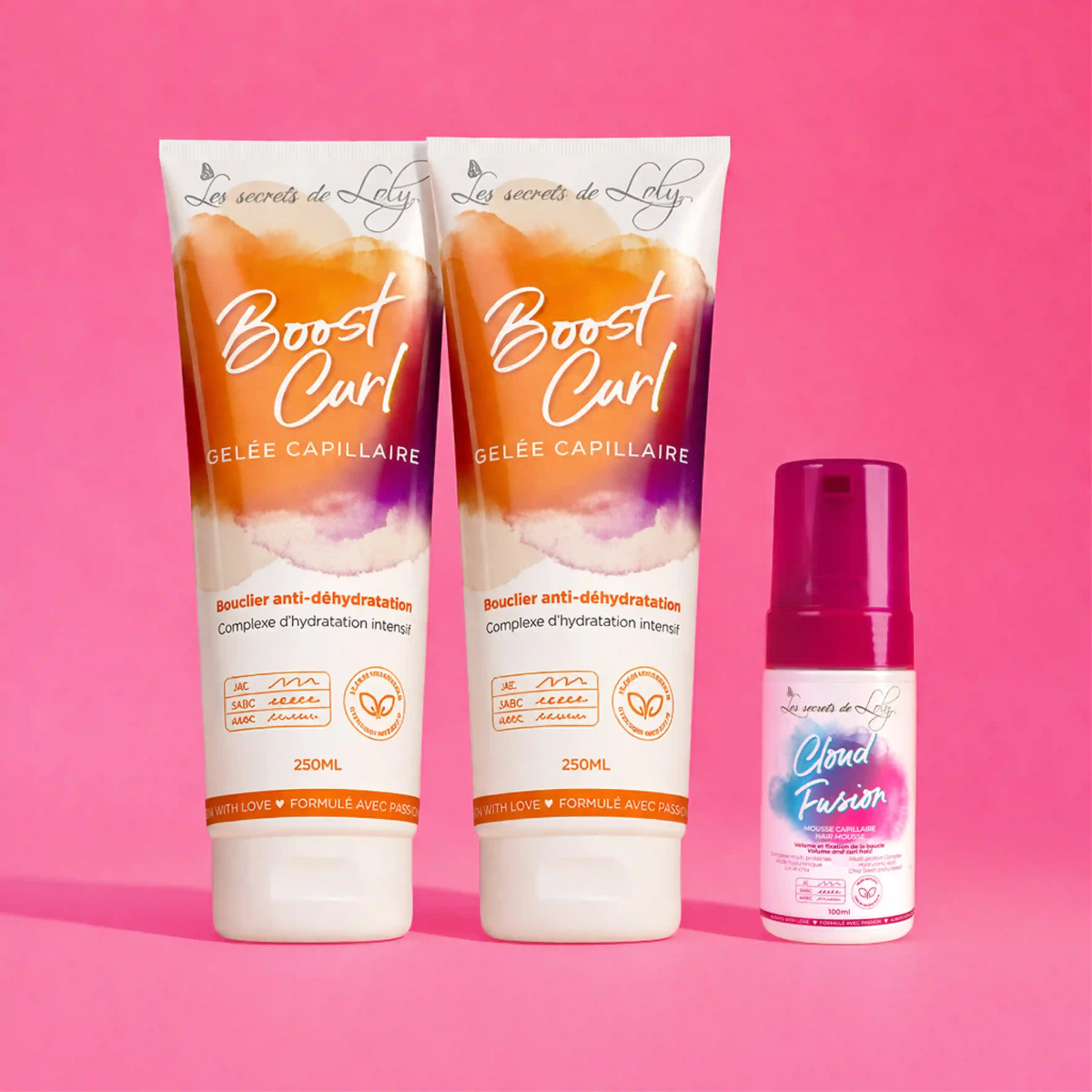 Duo Boost Curl Pack (x2) - FREE 100ml Fixing Mousse