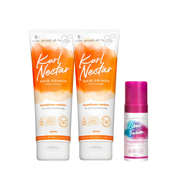 Pack Duo Kurl Nectar (x2) - Mousse fixante 100ml OFFERTE
