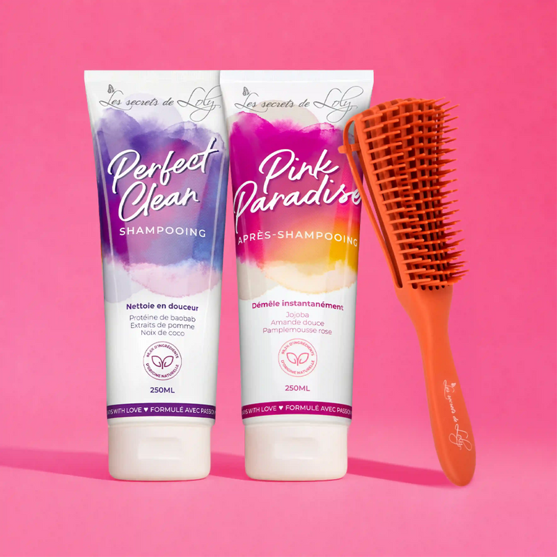 Duo Shampooing & Après-shampooing ultra démêlant - Brosse démêlante OFFERTE