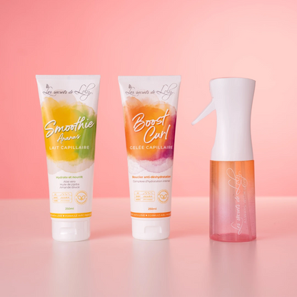 Curly Hair Starter Pack - Leave-in Milk, Styling Jelly &amp; Spray