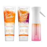 Starter Pack Cabello Rizado - Crema sin aclarado, gel fijador y vaporizador