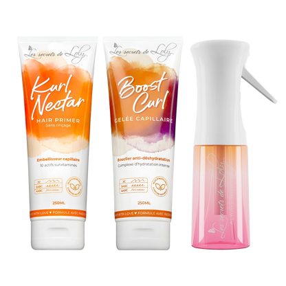 Starterpakket Krullend Haar - Leave-in crème, stylinggel &amp; verstuiver